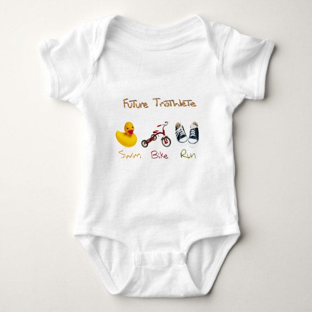 Future Triathlete Baby Bodysuit (Front)