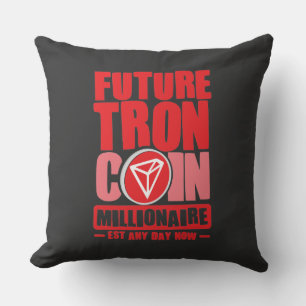 Future TRON Coin Millionaire Cushion