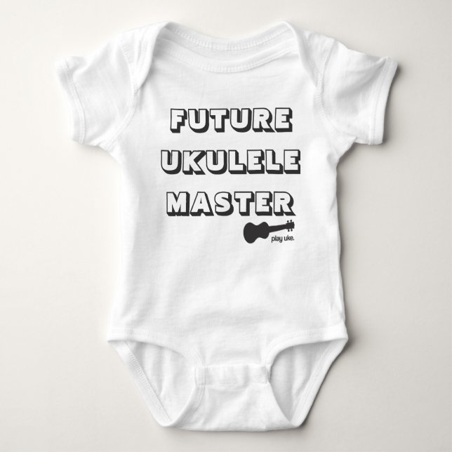 Future Ukulele Master baby romper Baby Bodysuit (Front)