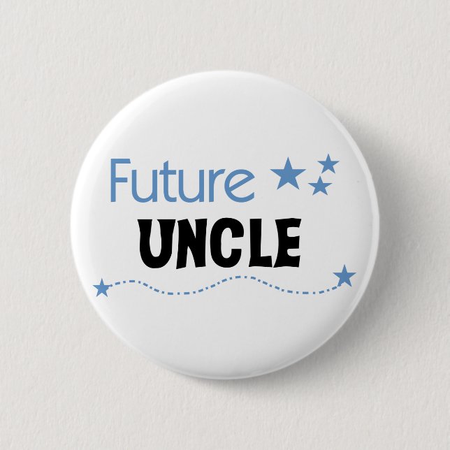 Future Uncle 6 Cm Round Badge (Front)