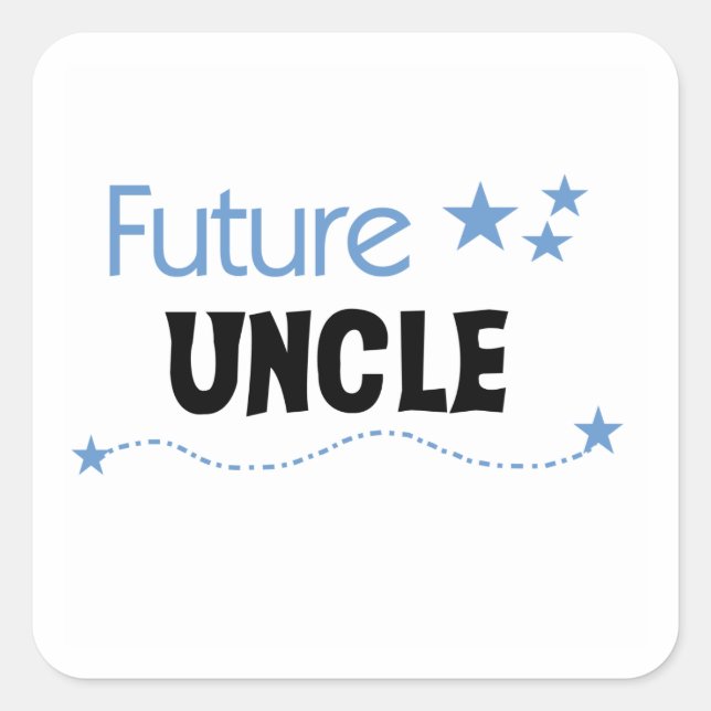 Future Uncle Gifts Square Sticker (Front)