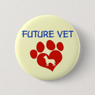 Future Vet - Dog 6 Cm Round Badge