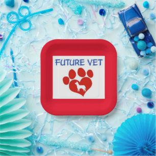 Future Vet - Dog Paper Plate