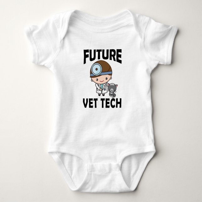 Future Vet Tech Veterinarian Baby Bodysuit (Front)
