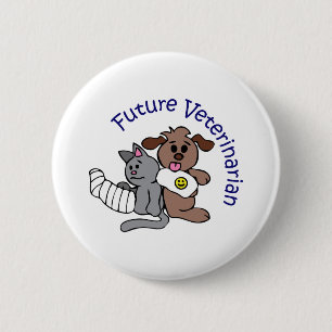 FUTURE VETERINARIAN 6 CM ROUND BADGE