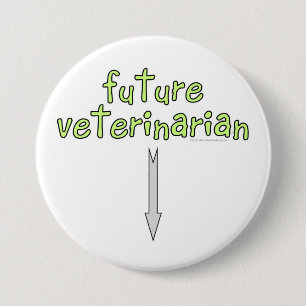 future veterinarian 7.5 cm round badge