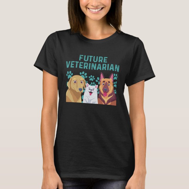 Future Veterinarian Boy Girl Veterinary Assistant  T-Shirt (Front)