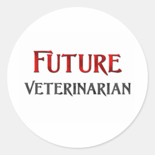 Future Veterinarian Classic Round Sticker