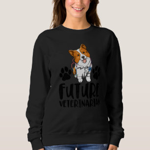 Future Veterinarian Corgi  Women Love Doggy Doctor Sweatshirt
