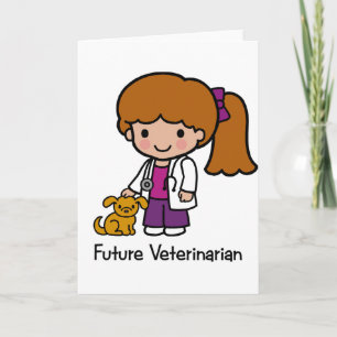 Future Veterinarian - Girl Card