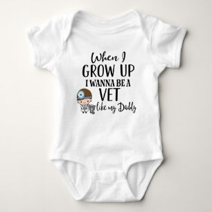 Future Veterinarian Like My Daddy Baby Bodysuit