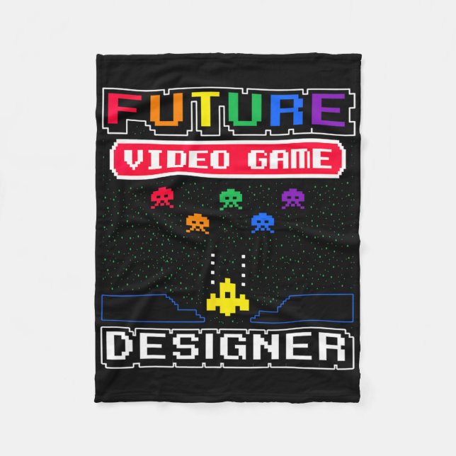 Future Video Game Designer Kid's 1  Fleece Blanket (Front)