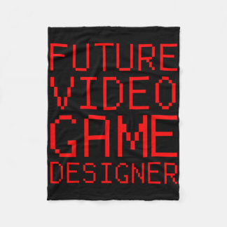 Future Video Game Designer Kid's Fleece Blanket