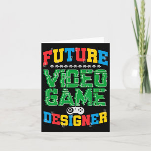Future Video Game Designer T Shirt Boys Girls Kids Card