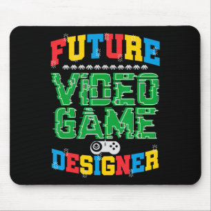 Future Video Game Designer T Shirt Boys Girls Kids Mouse Pad