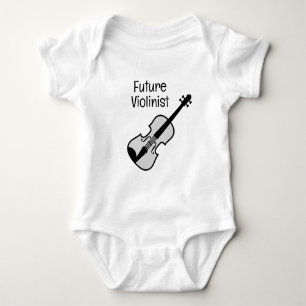 Future violinist adorable baby bodysuit design