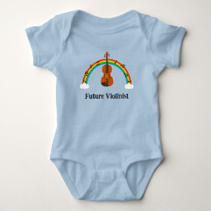 Future Violinist Rainbow Baby Bodysuit
