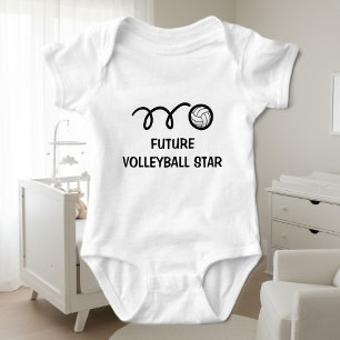 Future volleyball player Cute baby clothing Bodysuit