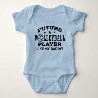 Future Volleyball Player Like My Daddy Baby Bodysu Baby Bodysuit
