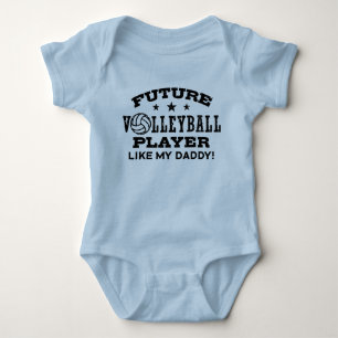 Future Volleyball Player Like My Daddy Baby Bodysu Bodysuit