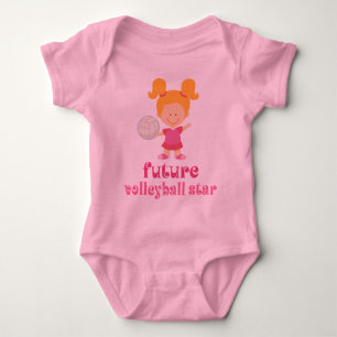 Future Volleyball Star (Girls) Baby Bodysuit
