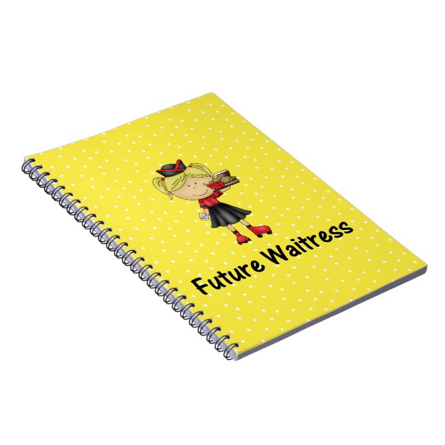 future waitress spiral notebook (Right Side)