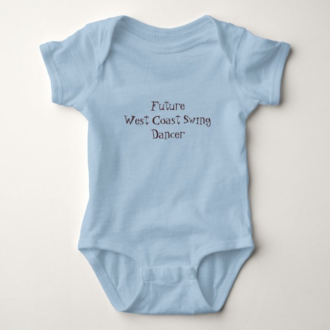 Future West Coast Swing Dancer Baby Bodysuit (Front)