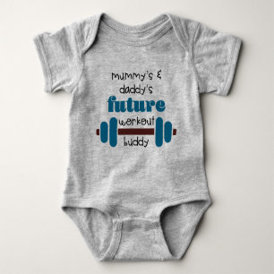 Future workout buddy baby bodysuit