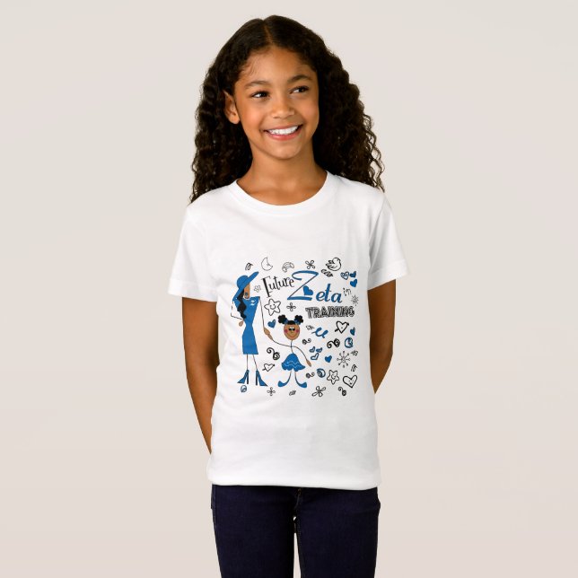 Future Zeta in Training Zeta Phi Beta girl's shirt (Front Full)