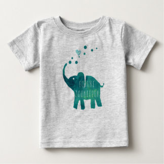 Future Zookeeper Elephant Toddler Long Sleeve Baby T-Shirt