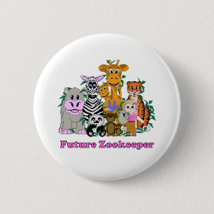 Future Zookeeper Girl 6 Cm Round Badge