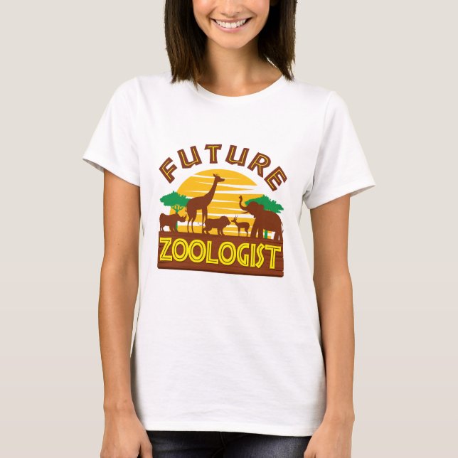 Future Zoologist Zoo Animals Wildlife Biologist T-Shirt (Front)