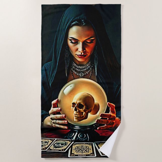 Future's Forbidden Secrets Design Beach Towel (Front)