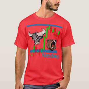 Futures Trading Bear vs Bull Emini Nasdaq NQ T-Shirt