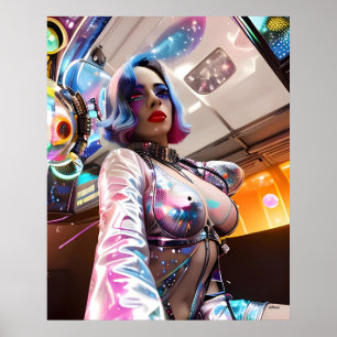 Futurist Revelry Poster