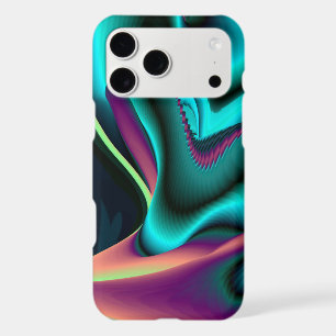 Futuristic Abstract 3D Metallic Rainbow Art
