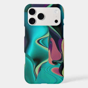 Futuristic Abstract 3D Metallic Rainbow Art