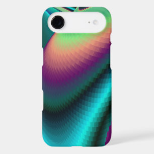 Futuristic Abstract 3D Metallic Rainbow Art