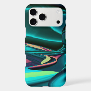 Futuristic Abstract 3D Metallic Rainbow Art
