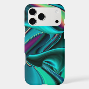 Futuristic Abstract 3D Metallic Rainbow Art