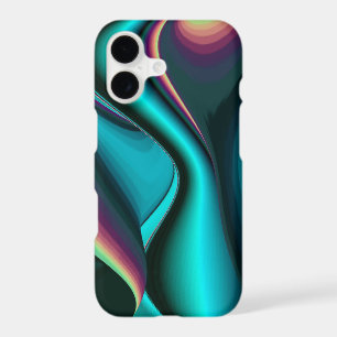 Futuristic Abstract 3D Metallic Rainbow Art