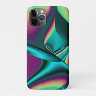Futuristic Abstract 3D Metallic Rainbow Art Case-Mate iPhone Case