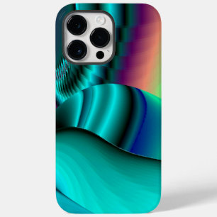 Futuristic Abstract 3D Metallic Rainbow Art Case-Mate iPhone 14 Pro Max Case