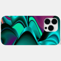 Futuristic Abstract 3D Metallic Rainbow Art