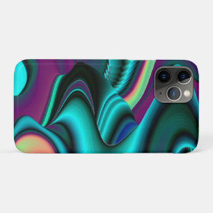 Futuristic Abstract 3D Metallic Rainbow Art Case-Mate iPhone Case