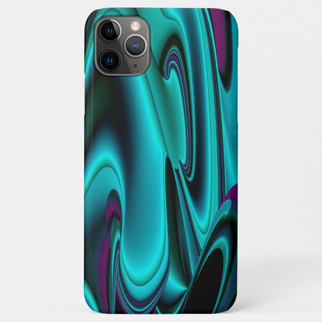 Futuristic Abstract 3D Metallic Rainbow Art Case-Mate iPhone Case (Back)