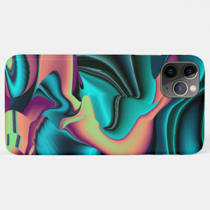 Futuristic Abstract 3D Metallic Rainbow Art Case-Mate iPhone Case