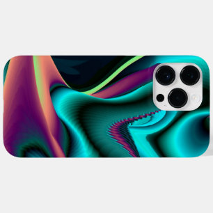 Futuristic Abstract 3D Metallic Rainbow Art Case-Mate iPhone 14 Pro Max Case