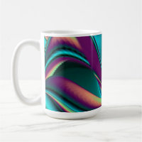 Futuristic Abstract 3D Metallic Rainbow Art