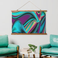 Futuristic Abstract 3D Metallic Rainbow Art